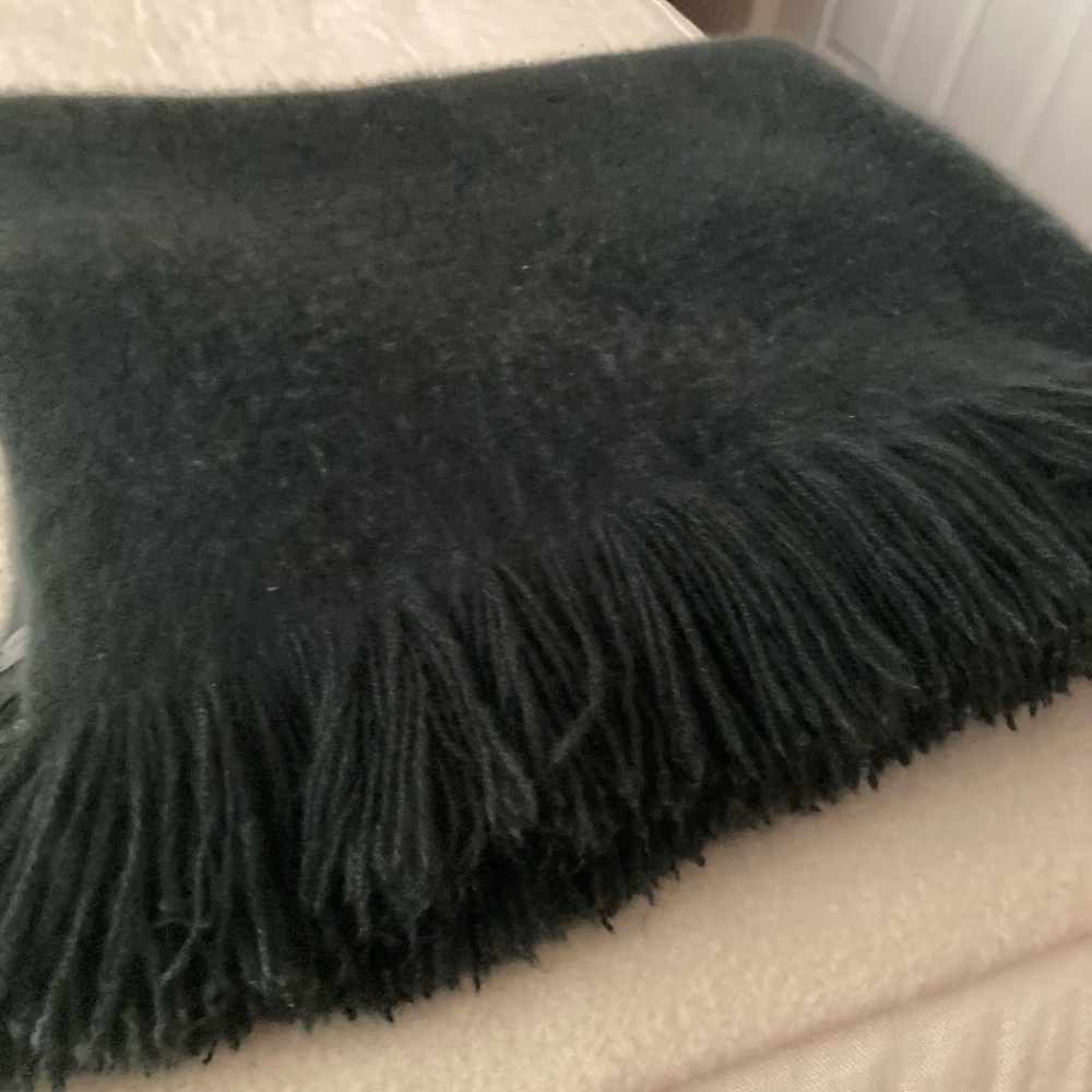 Denis Colomb Deep Forest 6 ply Cashmere Throw